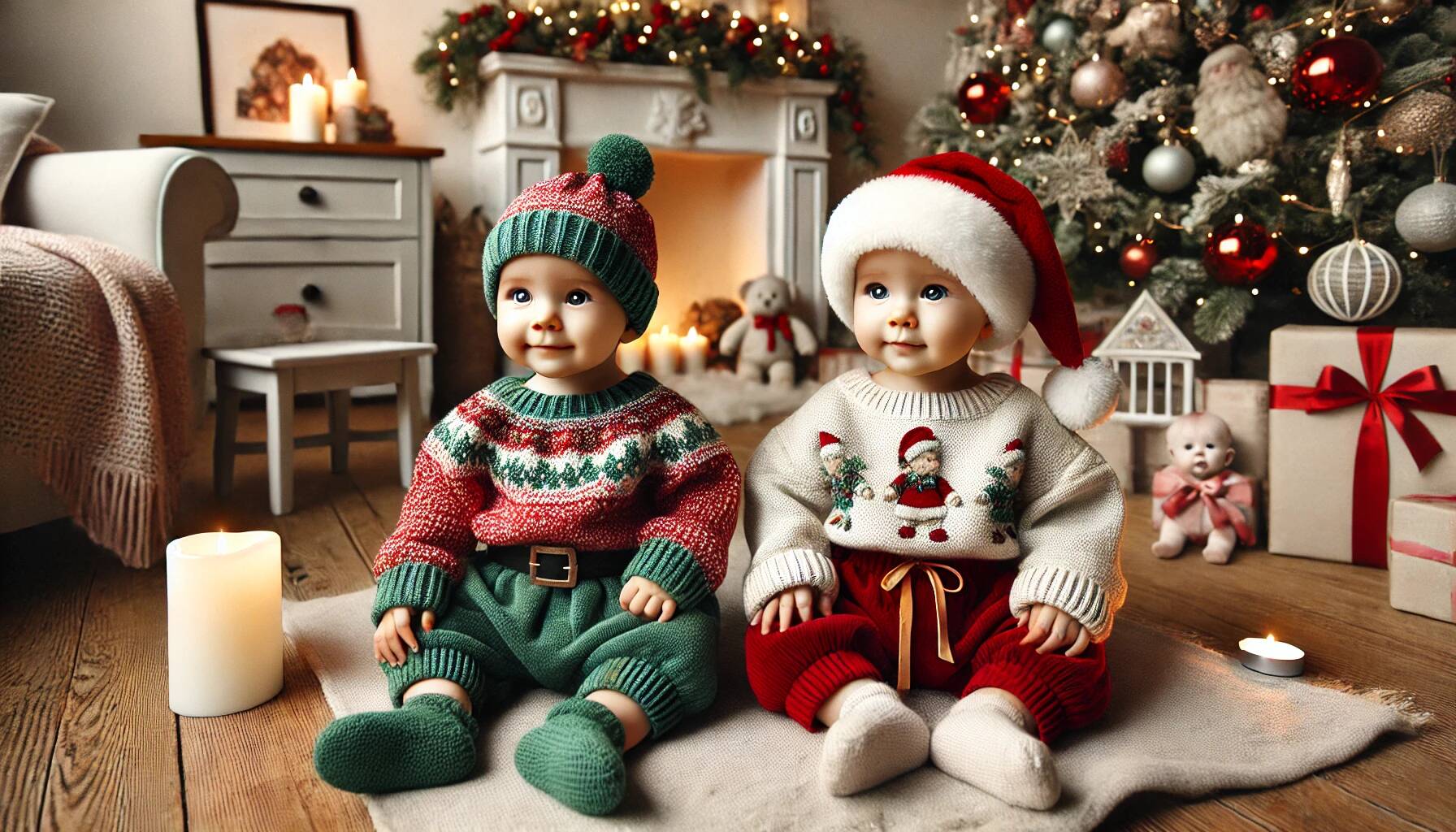 Classic vs. Modern Christmas Baby Outfits