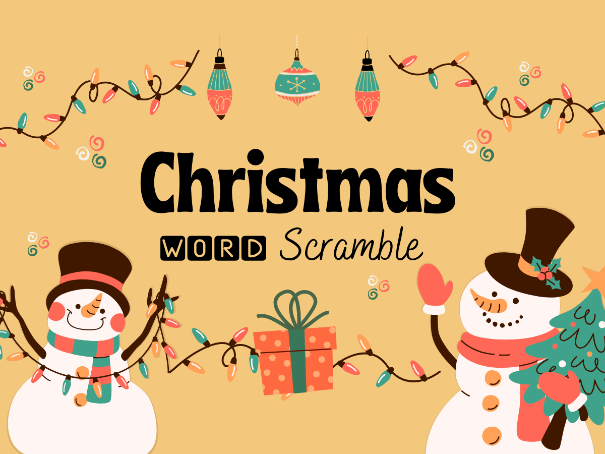 Christmas Word Scrambles: Fun for Everyone! - 1