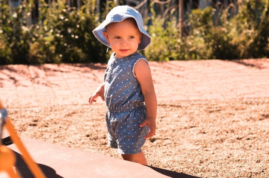 Baby Boy Enjoying Summer Beach