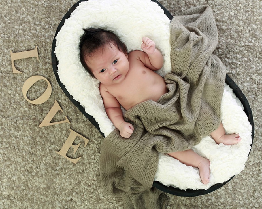 Baby Covered with DIY Blanket