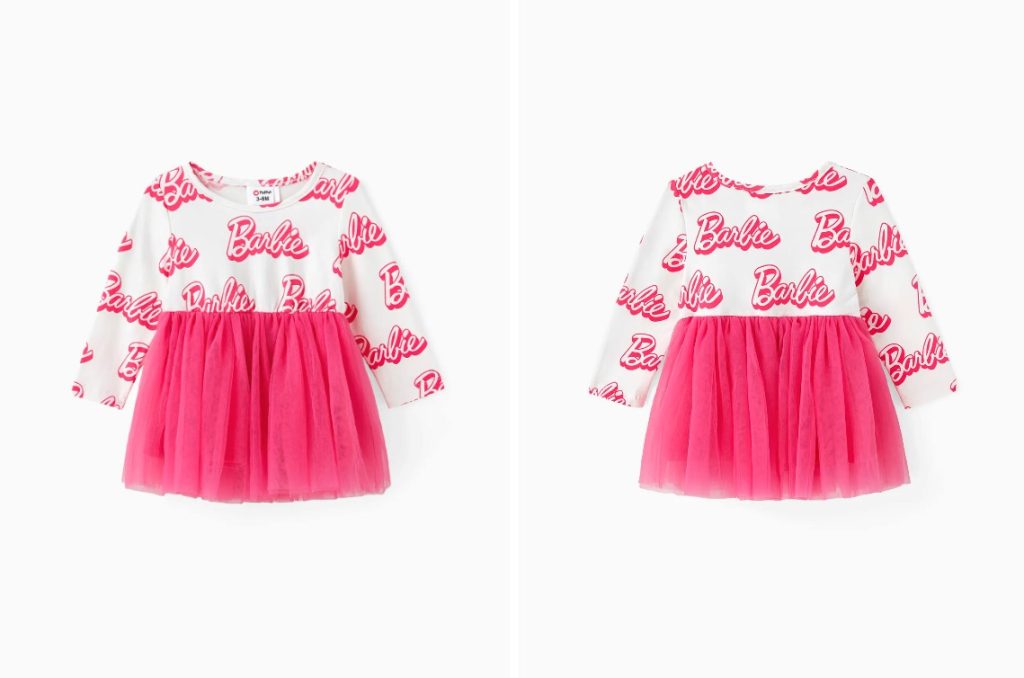 Barbie Baby Girl Cotton Letter Print Sesh Tutu Skirt