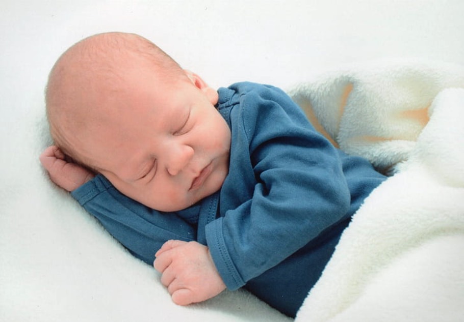 Cute Baby Sleeping in Comfy Top