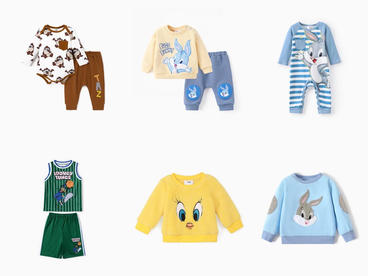 Top 10 Best-Selling Looney Tunes Kids’ Outfits on PatPat